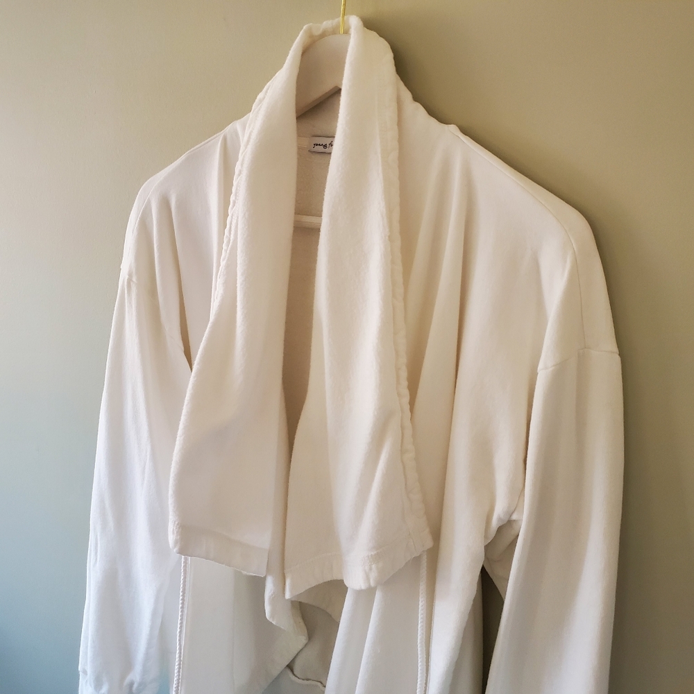 Young Fabulous & Broke M Elevated Loungewear Athleisure Shawl Open Cardigan - Picture 9 of 13